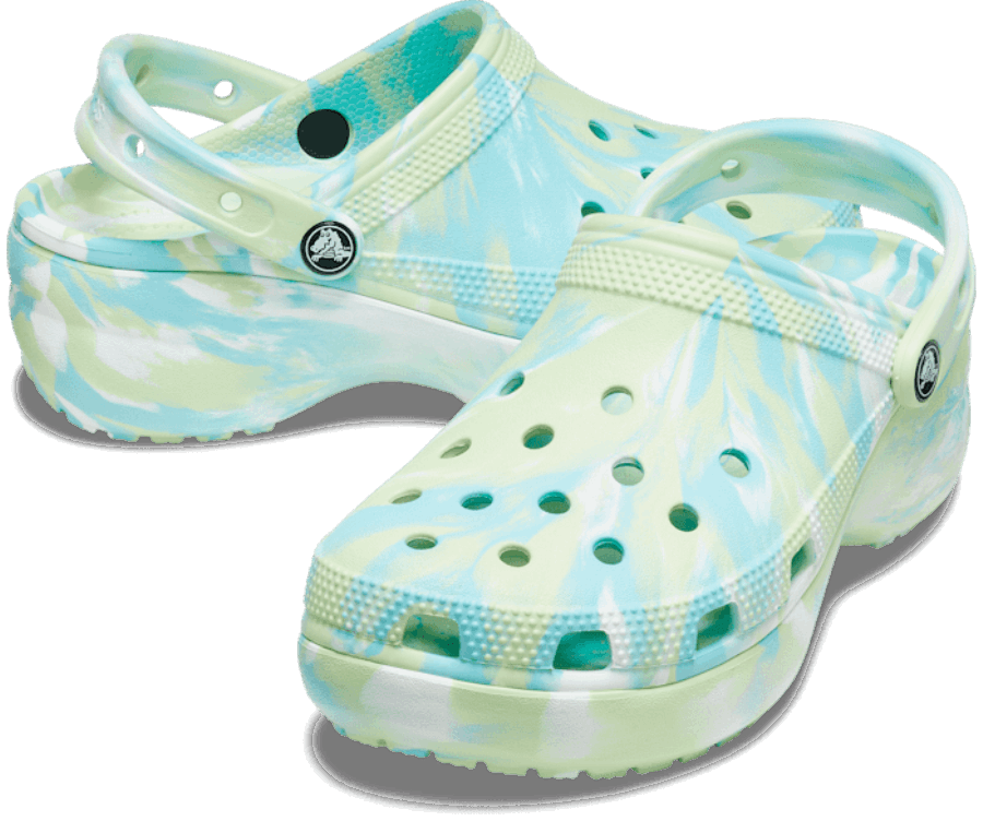 Crocs Women's Classic Platform Marbled Clog CeleryMulti [CROCSIE210
